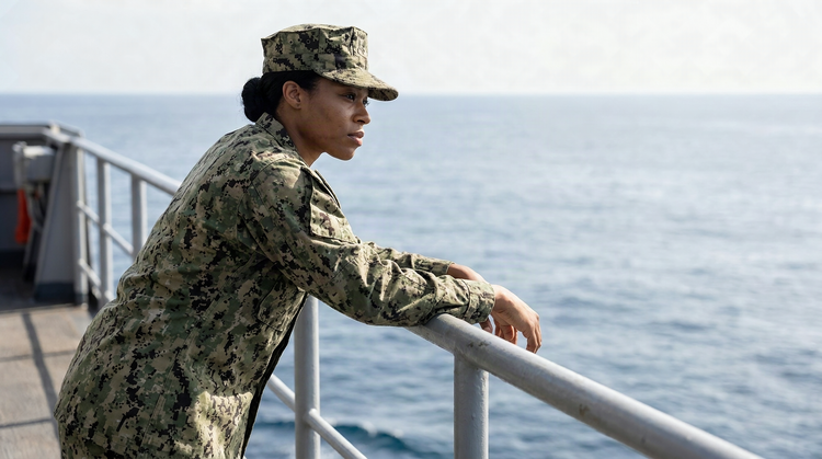 A service member during operations