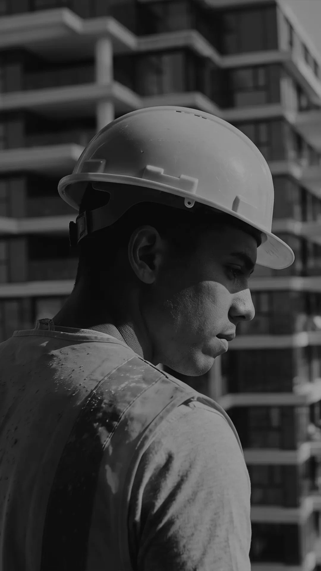 E4E homepage hero — construction electrician