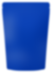 A popular blue daily powder, blurred